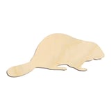 Laser-cut baltic birch silhouette of BEAVER