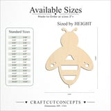 Size reference chart for BEE ICON