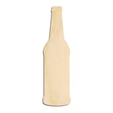 Laser-cut baltic birch silhouette of BEER BOTTLE