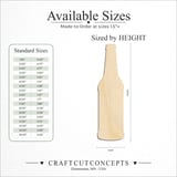 Size reference chart for BEER BOTTLE
