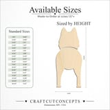 Size reference chart for BELGIAN TERVUREN TWO PIECE BACK VIEW