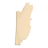 Laser-cut baltic birch silhouette of BELIZE