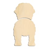 Laser-cut baltic birch silhouette of BERNESE MOUNTAIN DOG TWO PIECE BACK
