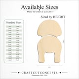 Size reference chart for BICHON FRISE