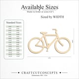 Size reference chart for Bicycle