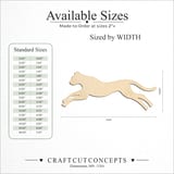 Size reference chart for LEAPING BIG CAT