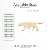 Size reference chart for BIG CAT WALKING