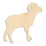 Laser-cut baltic birch silhouette of BIG HORN SHEEP