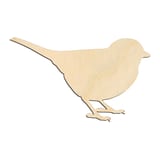 Laser-cut baltic birch silhouette of BIRD CHIKADEE