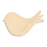 Laser-cut baltic birch silhouette of BIRD CLASSIC SILHOUETTE