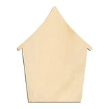 Laser-cut baltic birch silhouette of BIRD HOUSE SILHOUETTE