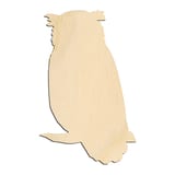 Laser-cut baltic birch silhouette of BIRD OWL