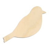 Laser-cut baltic birch silhouette of BIRD ROUNDED PROFILE