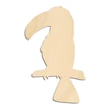 Laser-cut baltic birch silhouette of BIRD TOUCAN