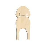 Laser-cut baltic birch silhouette of BLACK AND TAN COONHOUND