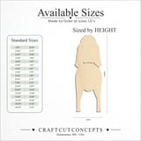 Size reference chart for BLOODHOUND TWO PIECE BACK VIEW