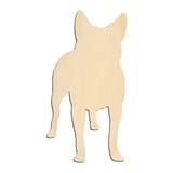 Laser-cut baltic birch silhouette of BLUE HEALER