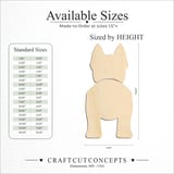 Size reference chart for BLUE HEELER