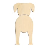 Laser-cut baltic birch silhouette of BLUE LACY