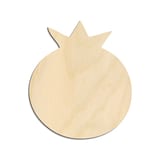 Laser-cut baltic birch silhouette of BLUEBERRY CROWN