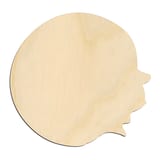 Laser-cut baltic birch silhouette of BLUEBERRY SIDE SILHOUETTE