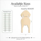 Size reference chart for BLUETICK COONHOUND