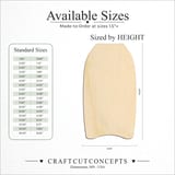Size reference chart for BOOGIE BOARD