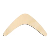 Laser-cut baltic birch silhouette of BOOMERANG