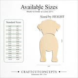 Size reference chart for BORDER TERRIER