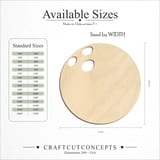 Size reference chart for BOWLING BALL