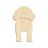 Laser-cut baltic birch silhouette of BRITTANY