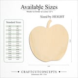 Size reference chart for BROAD APPLE