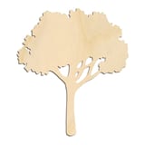 Laser-cut baltic birch silhouette of BROAD LEAF TREE WIDE CANOPY