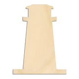 Laser-cut baltic birch silhouette of Broad Lighthouse