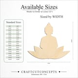 Size reference chart for BUDDHA
