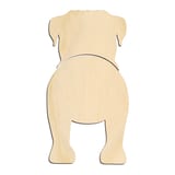 Laser-cut baltic birch silhouette of BULLMASTIFF