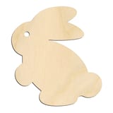 Laser-cut baltic birch silhouette of BUNNY CLASSIC SILHOUETTE
