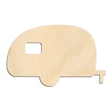 Laser-cut baltic birch silhouette of CAMPER