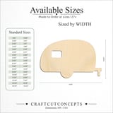 Size reference chart for CAMPER