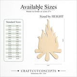 Size reference chart for CAMPFIRE