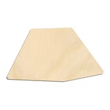 Laser-cut baltic birch silhouette of CAMPING TENT