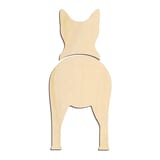 Laser-cut baltic birch silhouette of CANAAN DOGS