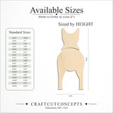 Size reference chart for CANAAN DOGS
