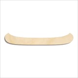 Laser-cut baltic birch silhouette of CANOE HULL PROFILE