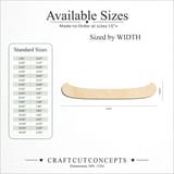 Size reference chart for CANOE HULL PROFILE