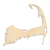 Laser-cut baltic birch silhouette of CAPE COD MASSACHUSETTS