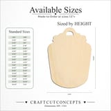 Size reference chart for CAPPED CANDY JAR