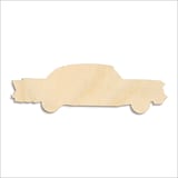 Laser-cut baltic birch silhouette of CAR LOW SILHOUETTE