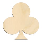 Laser-cut baltic birch silhouette of CARDS CLUB