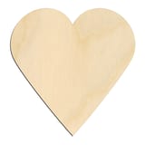 Laser-cut baltic birch silhouette of Cards Heart